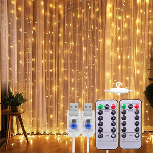 Cortina de luces led Navideñas